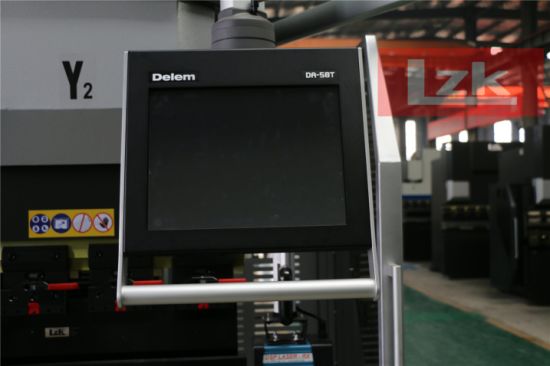 Da58t Programación 2D CNC 200tonx4000mm Máquina plegadora de placa de acero